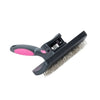 Buster Self-Cleaning Slicker Hard Pins Pet Brush - Kruuse - PetStore.ae