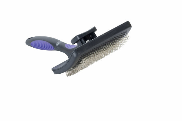 Buster Self-Cleaning Slicker Soft Pins Pet Brush - Kruuse - PetStore.ae