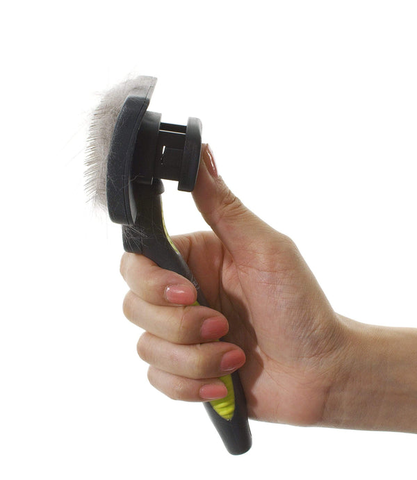 Buster Self-Cleaning Slicker Soft Pins Pet Brush - Kruuse