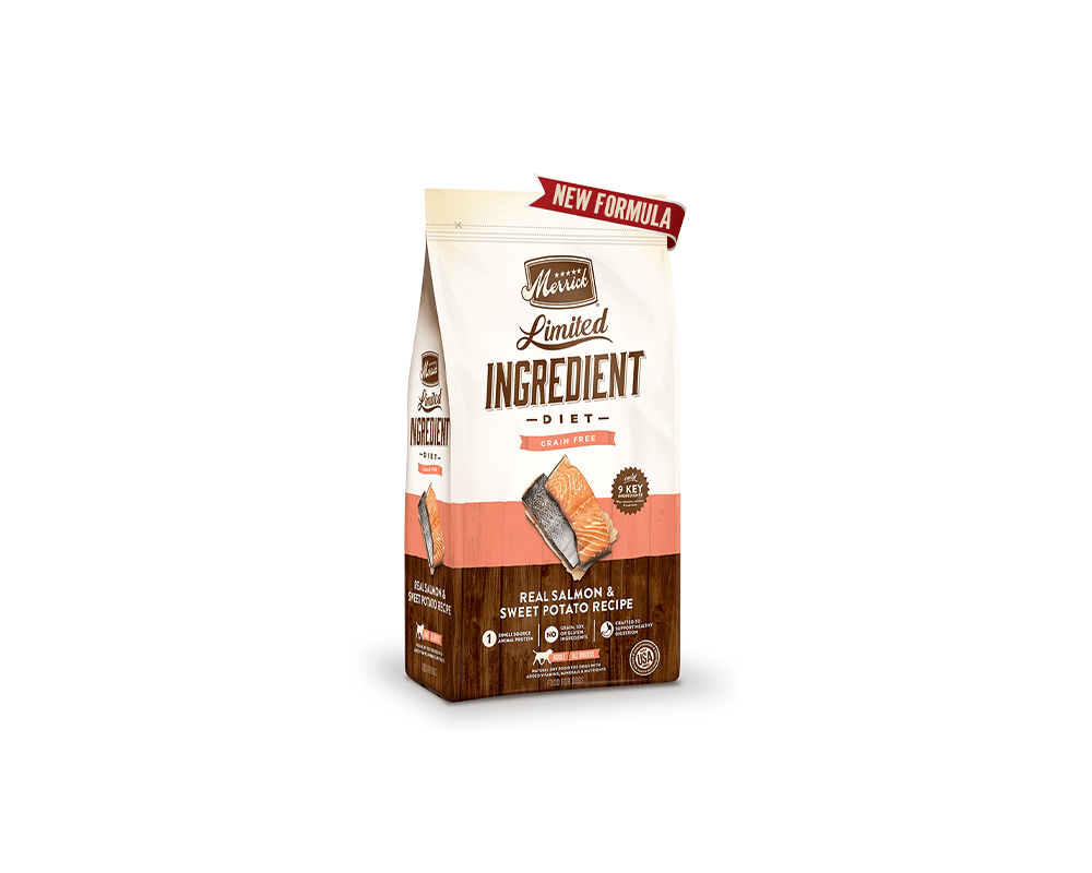 Limited Ingredient Diet Grain Free Real Salmon & Sweet Potato Recipe Dog Food - Merrick - PetStore.ae