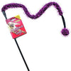 Ball Bell Tikkler Pink Cat Wand Toy - Mikki