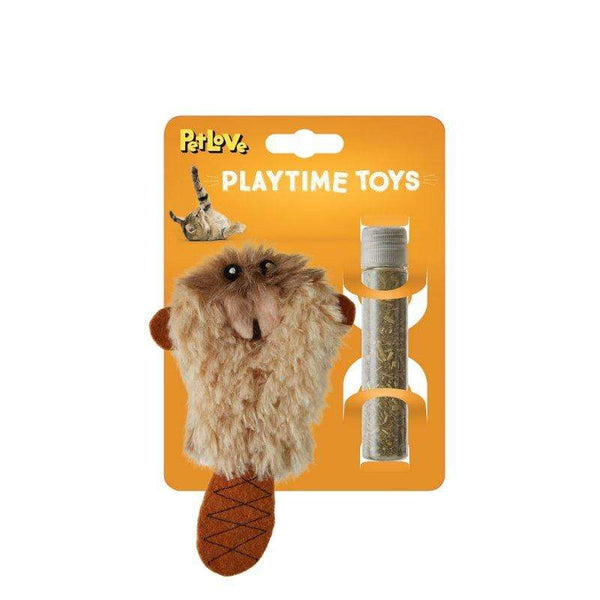 Catnip Crinkle Badger & Refill Cat Toy - Mikki - PetStore.ae