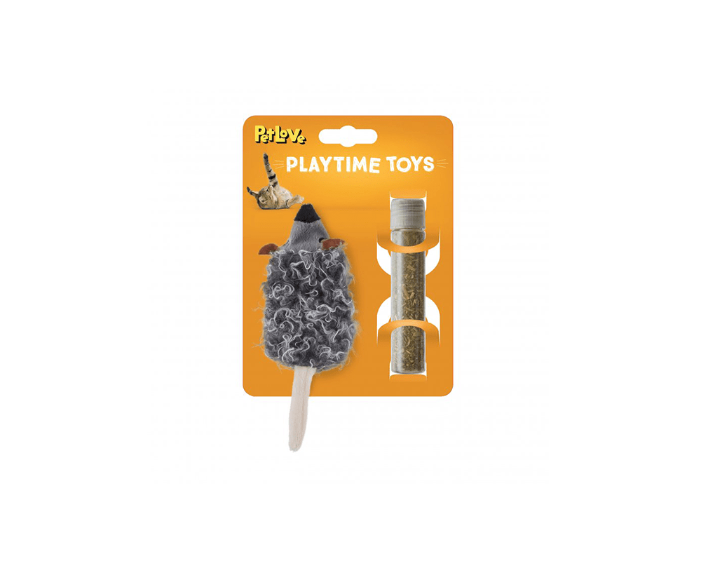 Catnip Crinkle Mouse & Refill Cat Toy - Mikki