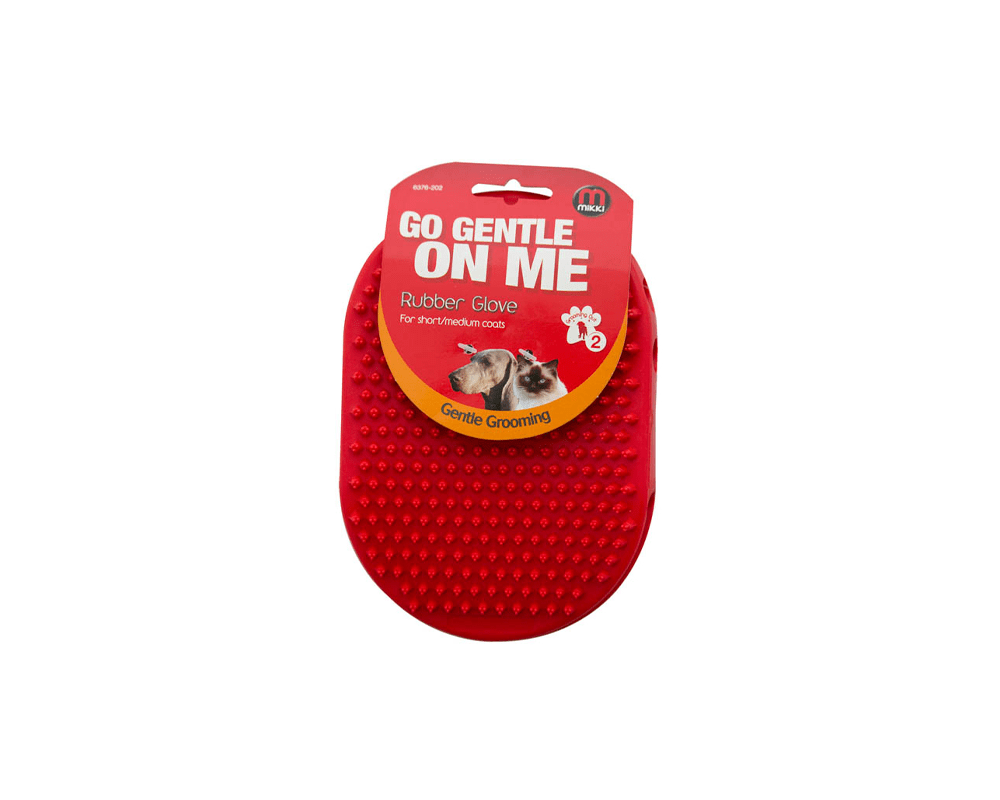 Rubber Pet Glove For Short/Medium Coats - Mikki