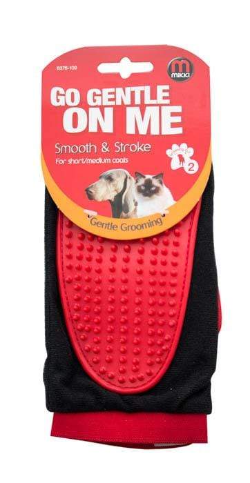 Smooth and Stroke Pet Grooming Glove For Short/Medium Coats - Mikki - PetStore.ae