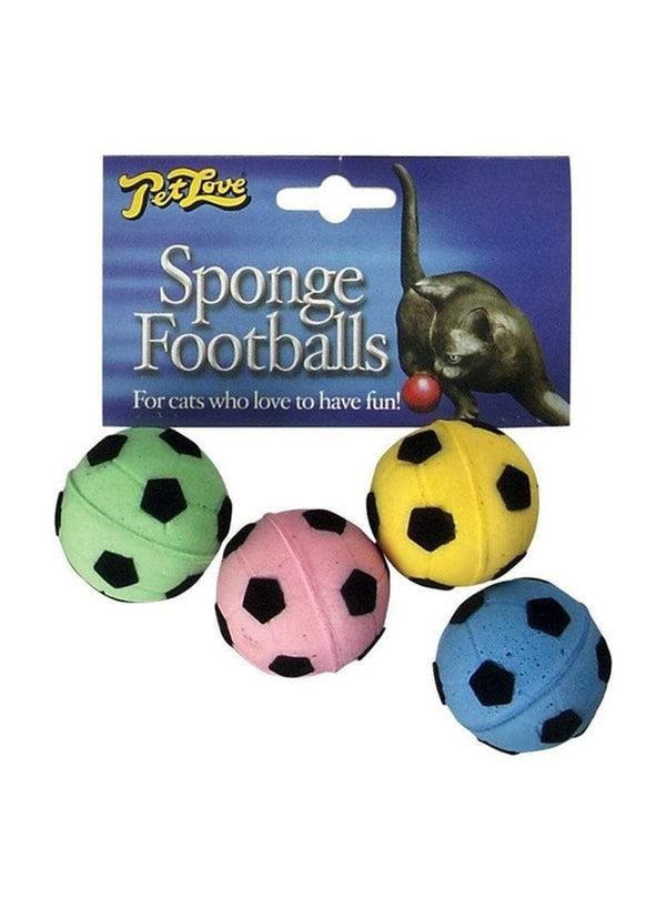 Sponge Footballs Cat Toy - Mikki - PetStore.ae