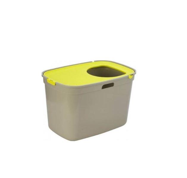 Moderna - Top Cat Grey Tray + Lemon Lid & White Tray +Grey Lid