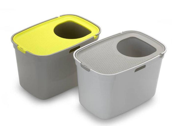 Moderna - Top Cat Grey Tray + Lemon Lid & White Tray +Grey Lid - PetStore.ae
