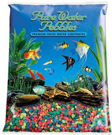 Pure Water Pebbles - Neon Rainbow Aquarium Gravel - Nature's Ocean - PetStore.ae