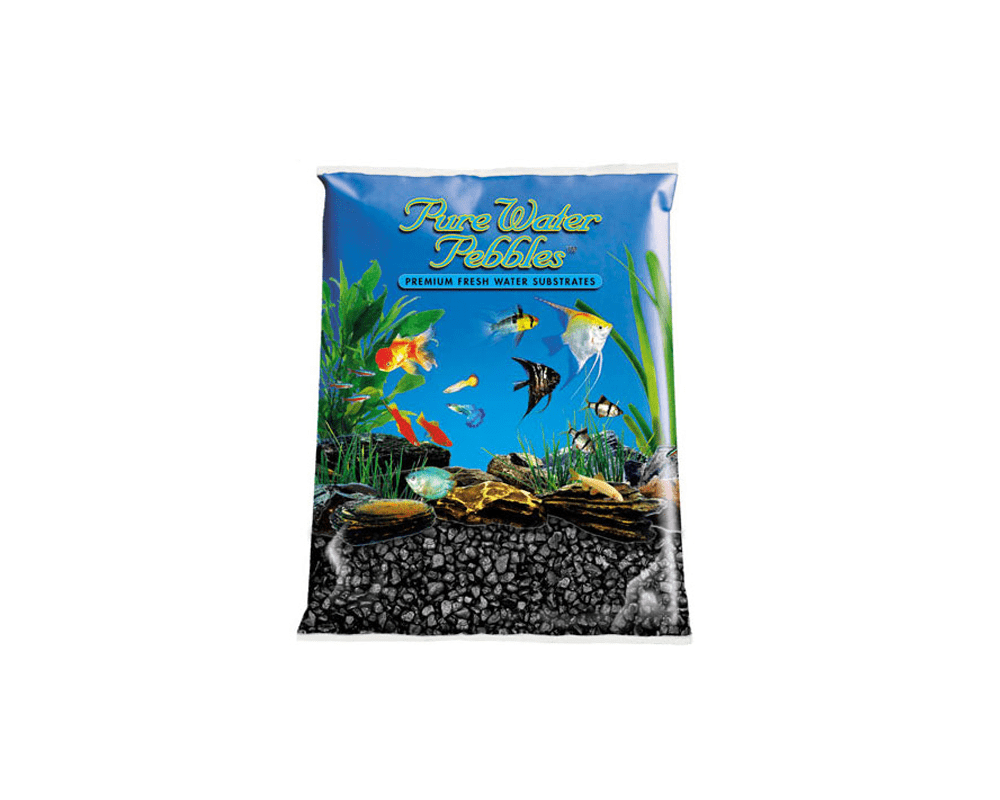 Pure Water Pebbles - Jet Black Aquarium Gravel - Nature's Ocean