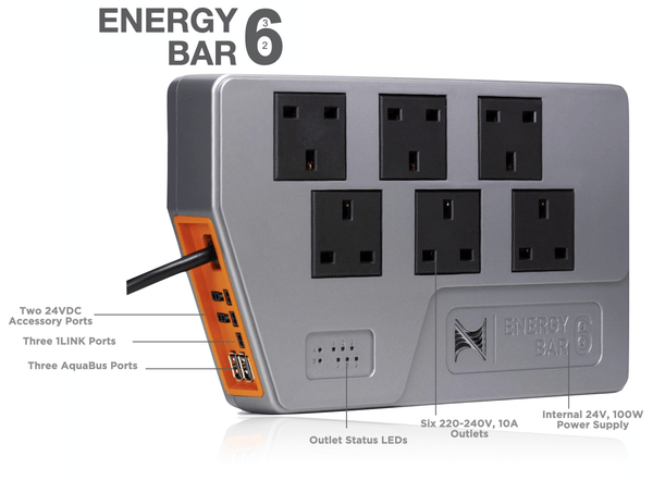 Energy Bar 6 (Universal outlets) EB6 EU - Neptune Systems - PetStore.ae