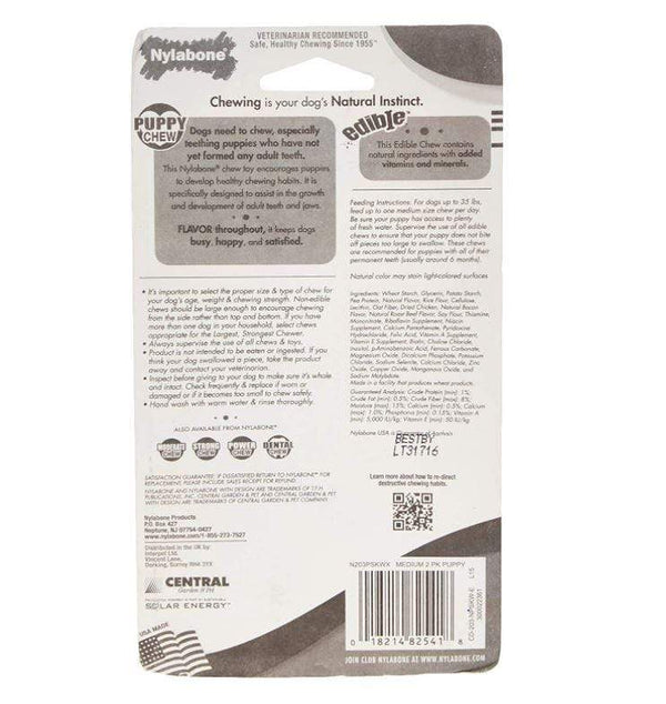 Nylabone Puppy Chew Combo Pack, Medium - PetStore.ae