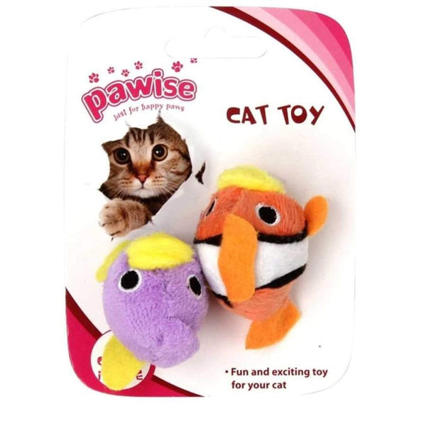 Pawise Fish Cat Toy, 2pcs - PetStore.ae