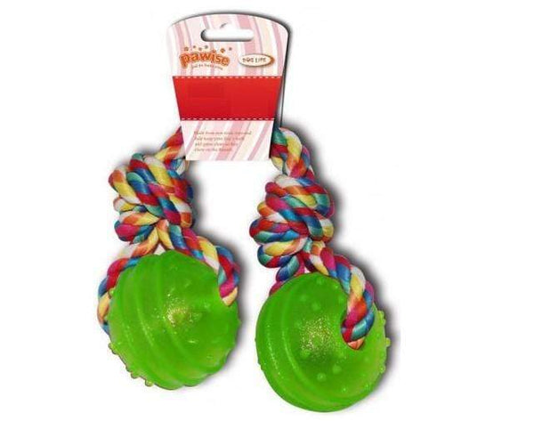 Pawise - TPR 2 Balls w/rope - PetStore.ae