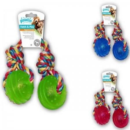 Pawise - TPR 2 Balls w/rope - PetStore.ae
