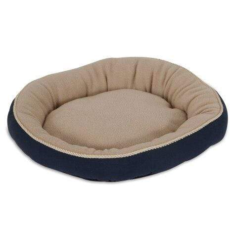 Aspen Pet Round Bed With Elliptical Bolster (Assorted Colors) - Petmate - PetStore.ae