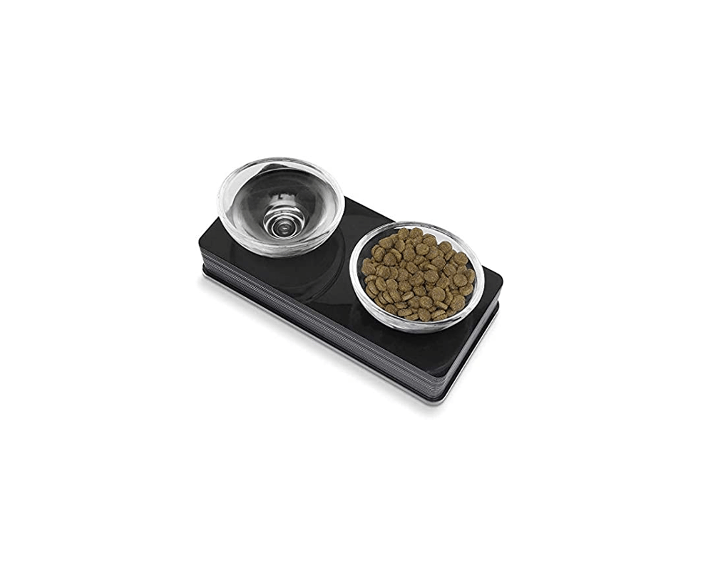 Glass Diner Cat Bowl - Hagen