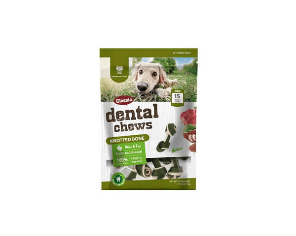 Dental Chews Knotted Bones Dog Treats - Natura Nourish - PetStore.ae
