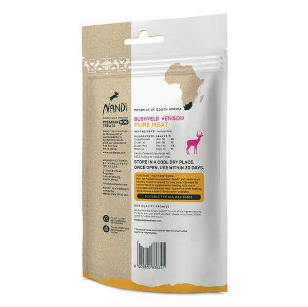Nandi Bushveld Venison Pure Meat Dog Treats - PetStore.ae