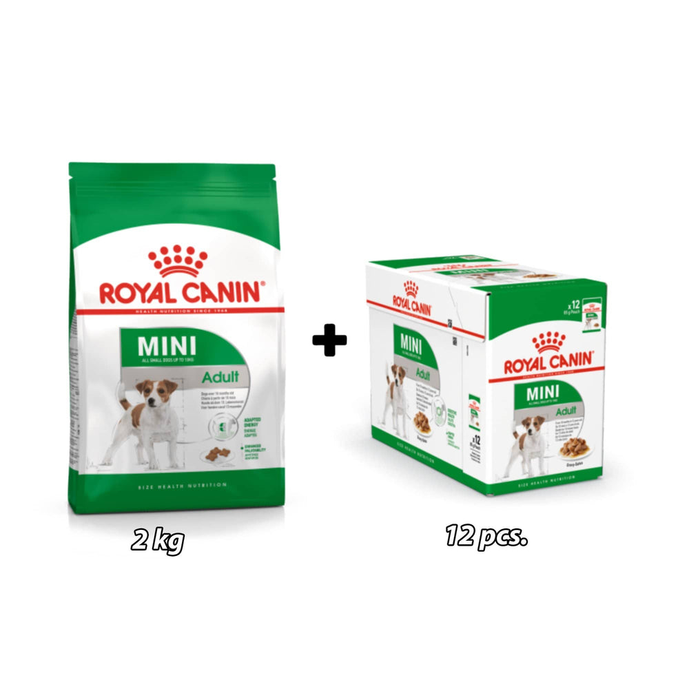 Royal Canin - Mini Adult Dog Food & Wet Dog Food Bundle Pack