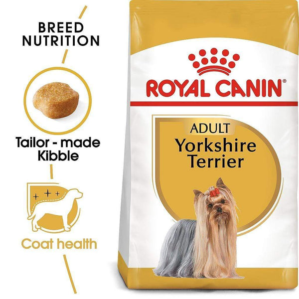 Royal Canin - Yorkshire Terrier Adult Dog Dry Food & Wet Dog Food Pouch Bundle Pack. - PetStore.ae