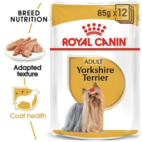 Yorkshire Terrier Adult Wet Dog Food Pouch - Royal Canin - PetStore.ae