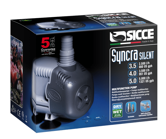 Sicce - Syncra Pump (5.0/ 4.0 / 3.5 /3.0 /2.5 /2.0/ 1.5/ 1.0/ 0.5)