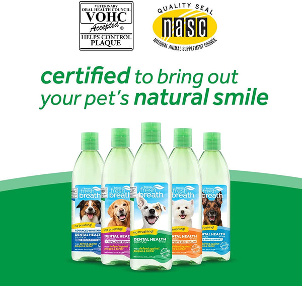 Tropiclean - Fresh Breath Advanced Whitening Water Additive, 16oz - PetStore.ae