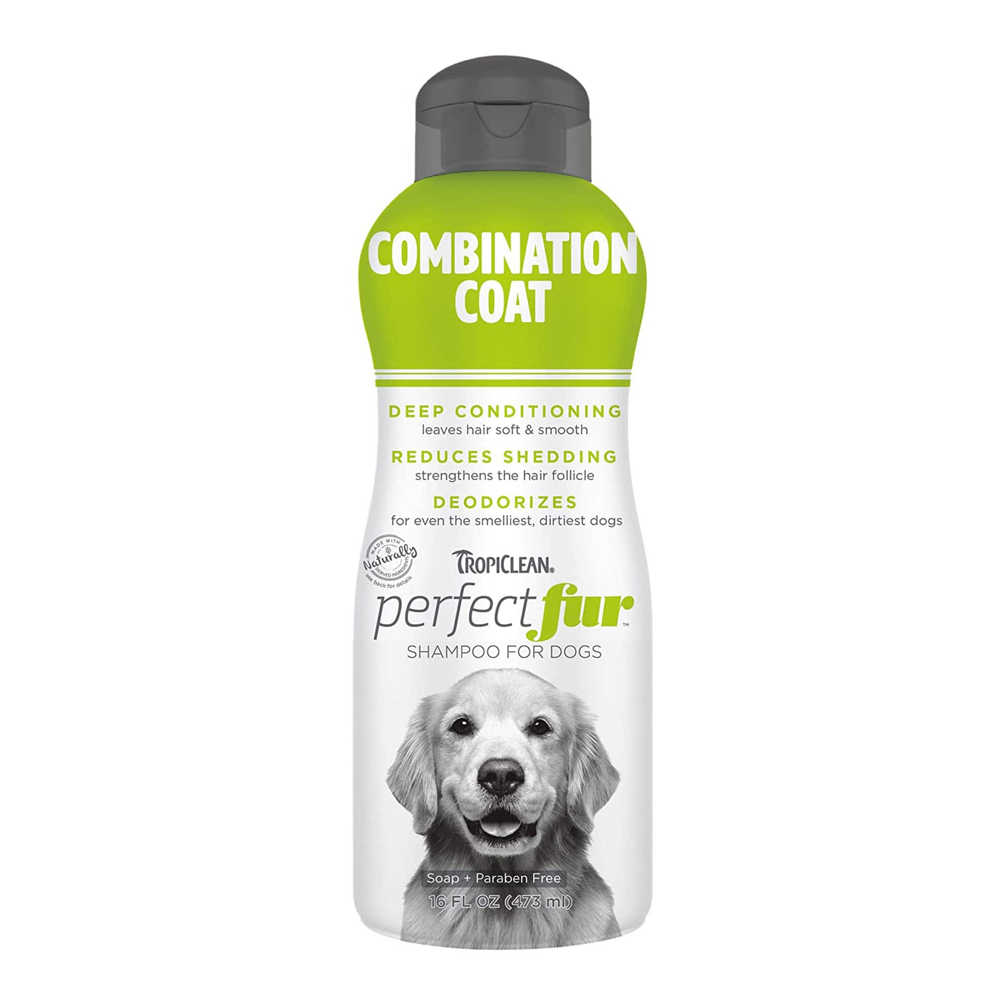 TropiClean - PerfectFur Combination Coat Shampoo for Dogs, 16oz - PetStore.ae