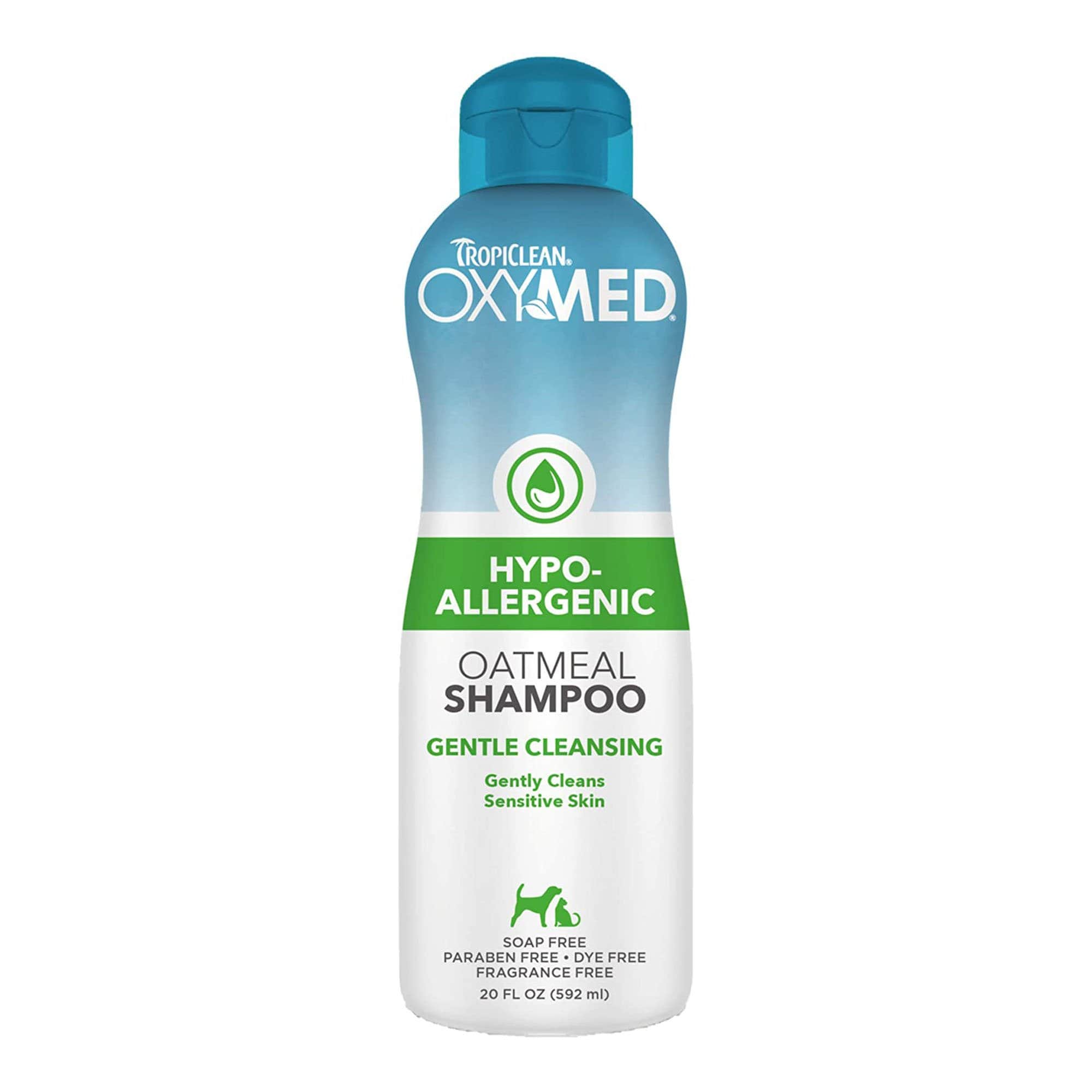 TropiClean - OxyMed Hypo-Allergenic Oatmeal Shampoo 592ml - PetStore.ae