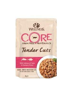 Wellness CORE Tender Cuts With Salmon & Tuna in Savoury Gravy