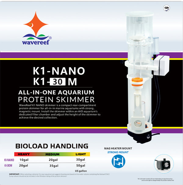 WaveReef - K1 Series NANO DC Protein Skimmers