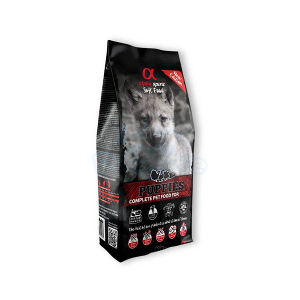 Alpha Spirit Non-prescription Dog Food / Semi Wet Food for Dogs 1.5kg Bag Alpha Spirit Semi-Moist Complete Dog Food for Puppies | 1.5kg Bag & 9kg Box