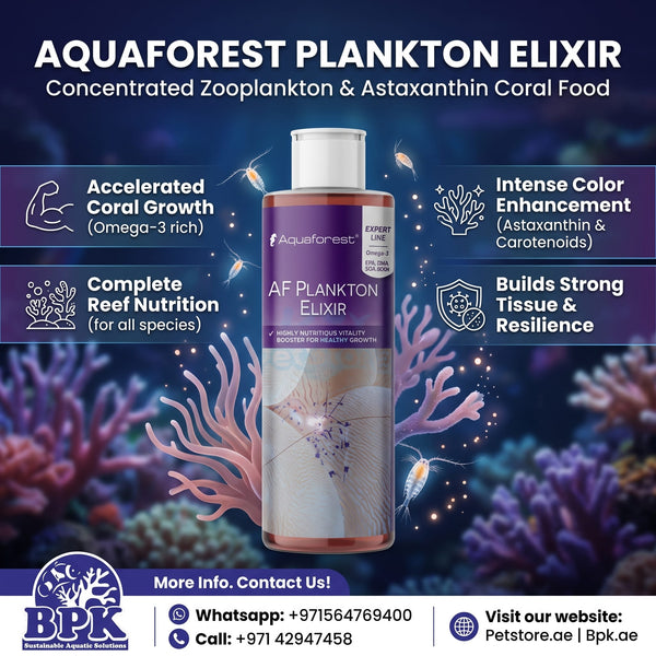 Aquaforest Additives & Supplements Aquaforest Plankton Elixir – Concentrated Zooplankton & Astaxanthin Coral Food