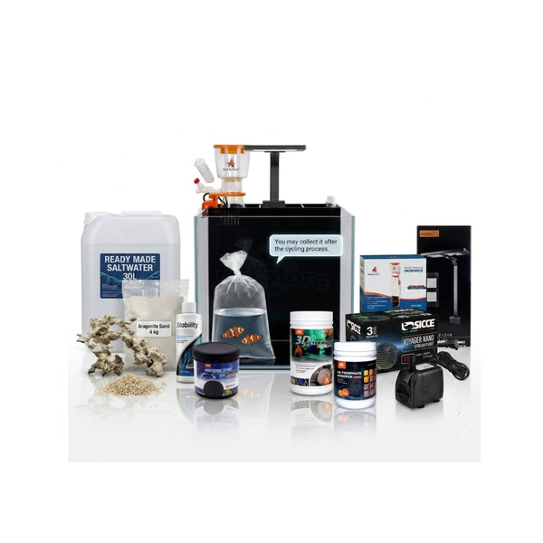 Aquarium System Solution Aquatics / Aquarium Tanks Option 3: The Advanced Bio-Filtered Ecosystem Aquarium System Solution - Nano Aquarium MFT-300 – The Ultimate All-In-One Luxury Pico Reef