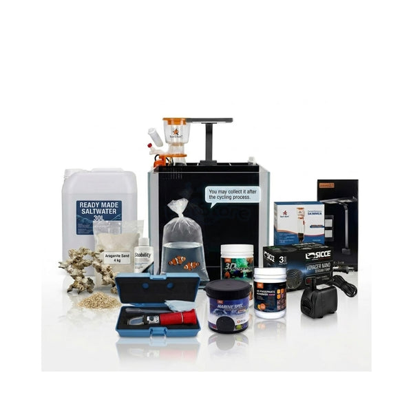 Aquarium System Solution Aquatics / Aquarium Tanks Option 4: The Precision Marine Master Kit Aquarium System Solution - Nano Aquarium MFT-300 – The Ultimate All-In-One Luxury Pico Reef