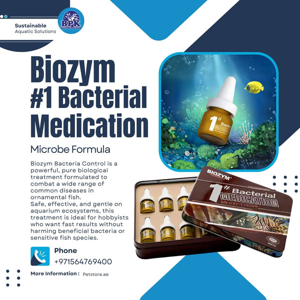 Biozym Aquarium Water Treatments / Fungal & Bacterial Treatments Biozym Bacteria Control 2GX10 – Advanced Biological Treatment for Common Fish Diseases