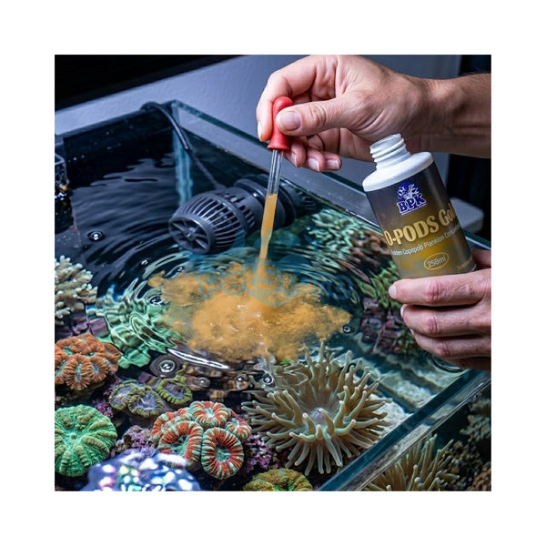 BPK Fish, Marine Inverts and Coral Food BPK ZO-PODS Gold – Golden Copepod Plankton Concentrate (250ml)