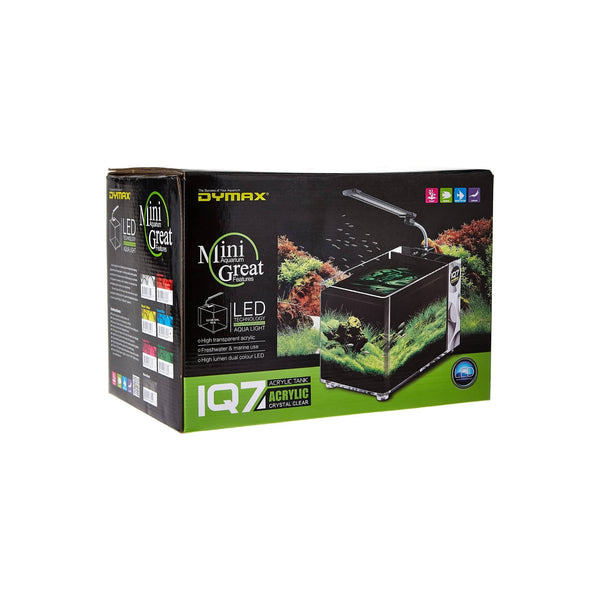 Dymax Aquatics / Aquarium Tanks Dymax IQ7 Mini Acrylic Aquarium – Compact & All-in-One Setup – Freshwater & Marine
