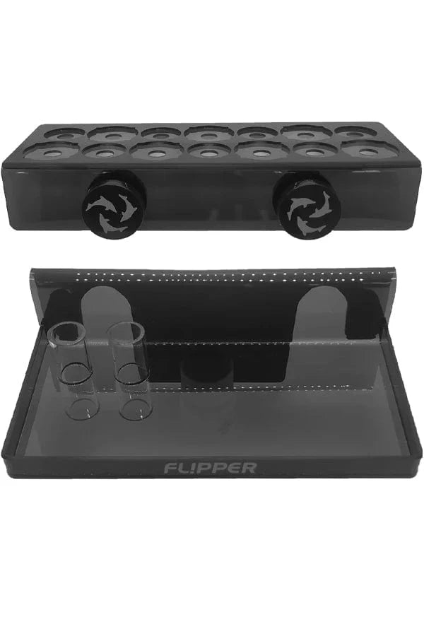 Flipper Aquatic Accessories Black Flipper -  Magnetic Frag Station - Frag Rack with Removeable Shelf - Holds 14 Frags