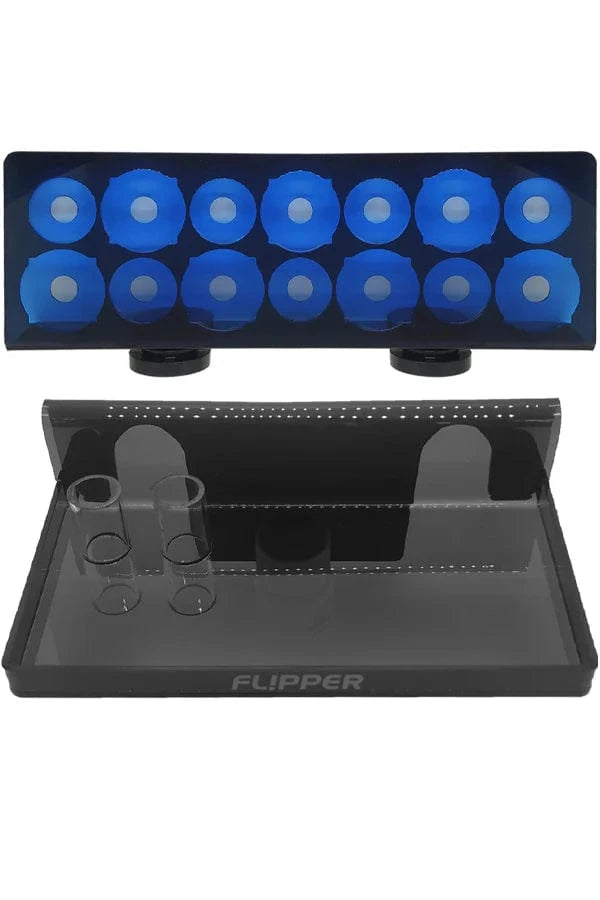 Flipper Aquatic Accessories Blue Flipper -  Magnetic Frag Station - Frag Rack with Removeable Shelf - Holds 14 Frags