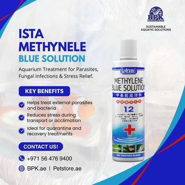 Ista Aquarium Water Treatments / Fungal & Bacterial Treatments Ista Methylene Blue Solution