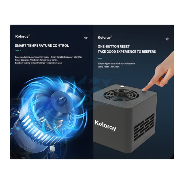 Keloray Aquarium Equipment/ Aquarium Lights Keloray G160 Hobbyist Reef LED Light – 60W Full Spectrum Smart Aquarium Lighting
