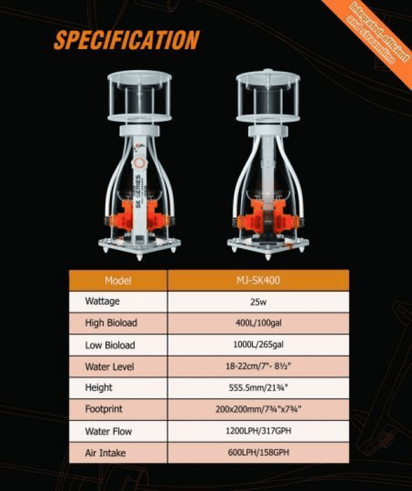 Maxspect Aquarium Protein Skimmers Maxspect MJ-SK Protein Skimmer