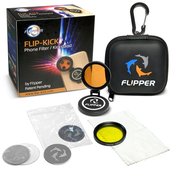 PetStore.ae Flipper Flip-Kick Phone Filter Aquarium Reef Lens with Orange and Yellow Lenses