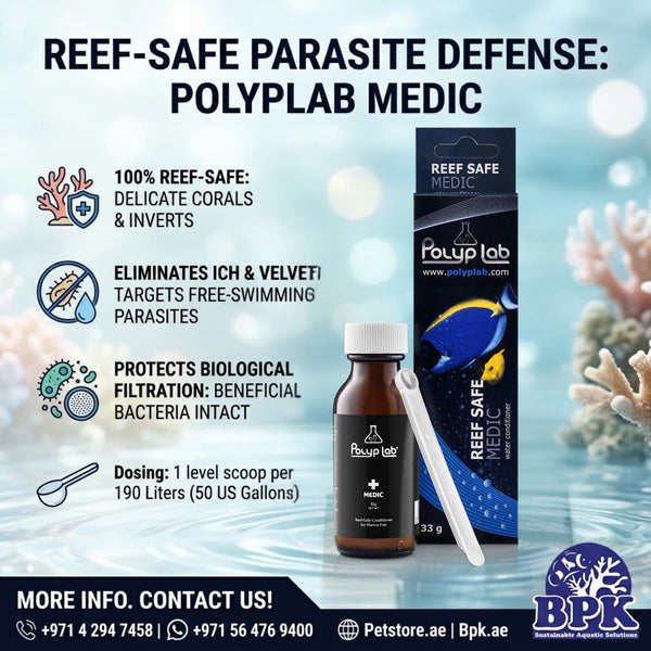 Polyp Lab Aquatics PolypLab Medic – Reef-Safe Parasite Treatment & Water Conditioner