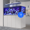 Heavy-duty marine-spec aluminum cabinet frame for large scale 250 gallon Red Sea aquariums in Dubai