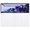Red Sea REEFER Peninsula S-950 G3 complete marine aquarium system in white with aluminum cabinet.