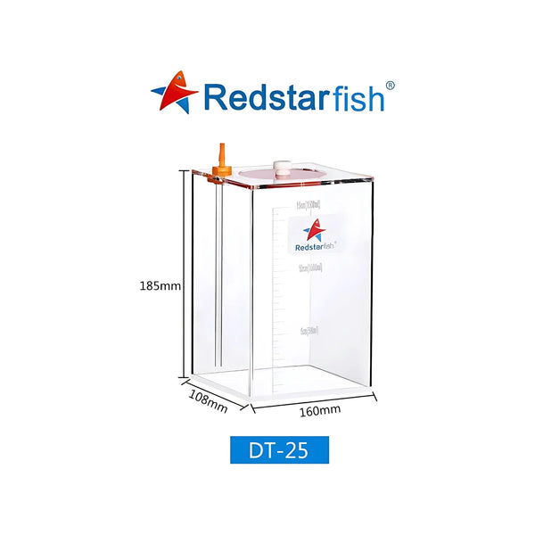 Red Starfish Aquarium Accessories / Dosing Containers DT 25 (L160 × W108 × H185mm) 2500 ml or 2.5L Red Starfish Dosing Containers DT Series – Precision Liquid Storage for Aquariums