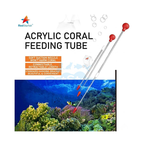 Red Starfish Aquarium Accessories / Fish Feeders Red Starfish Precision Acrylic Coral Feeding Tube – Extendable LPS & SPS Feeder